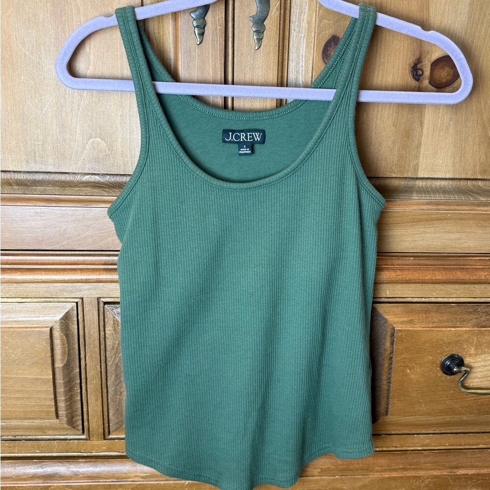 J. Crew Women's Green Tank Top